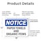 Signmission Paper Towels And Organic Items, 18 in W x Rectangle, Plastic OS-2PACK-NS-P-1218-L-17114 - alternate 2